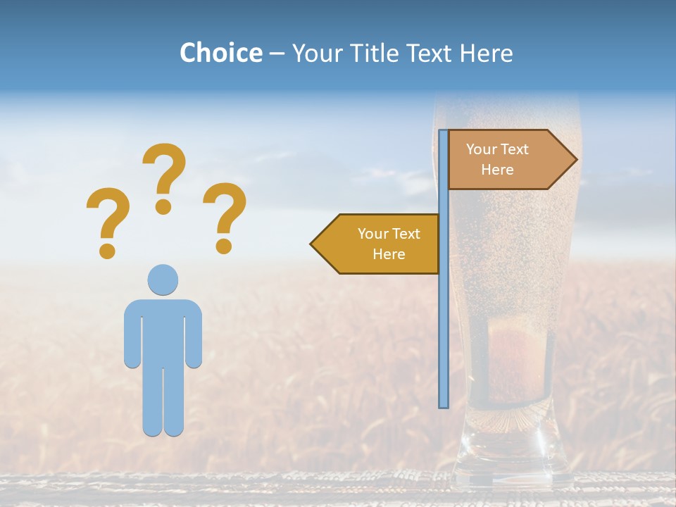 Alcohol Draught Head PowerPoint Template