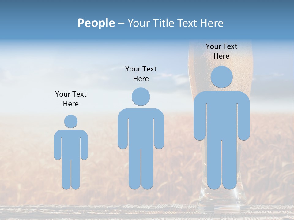 Alcohol Draught Head PowerPoint Template