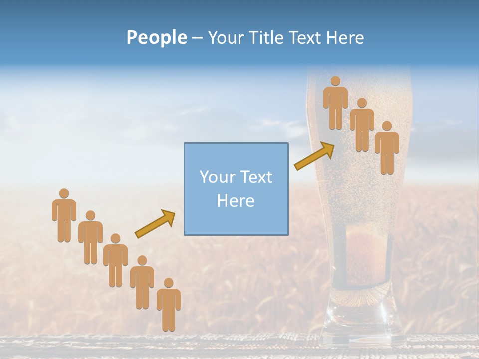 Alcohol Draught Head PowerPoint Template