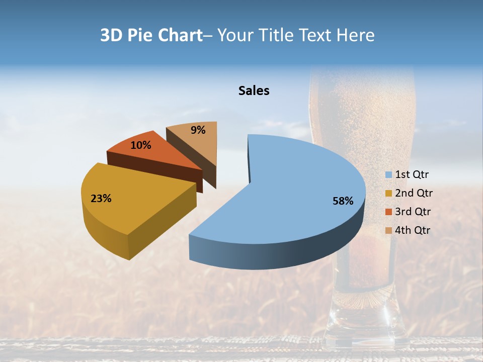 Alcohol Draught Head PowerPoint Template