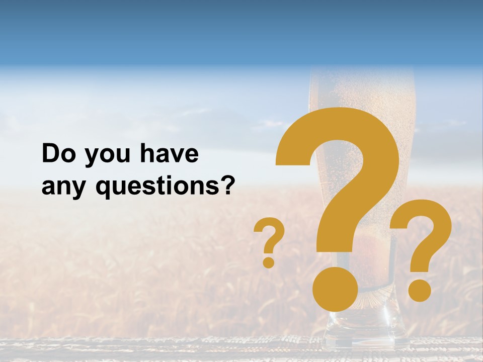 Alcohol Draught Head PowerPoint Template