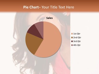 Woman Fun Head PowerPoint Template