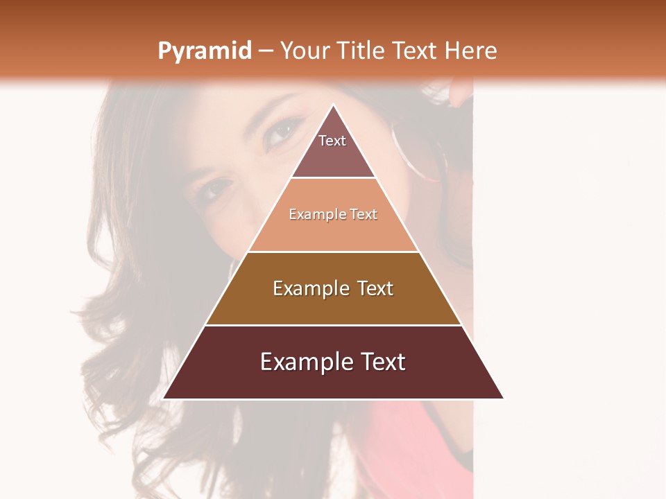 Woman Fun Head PowerPoint Template