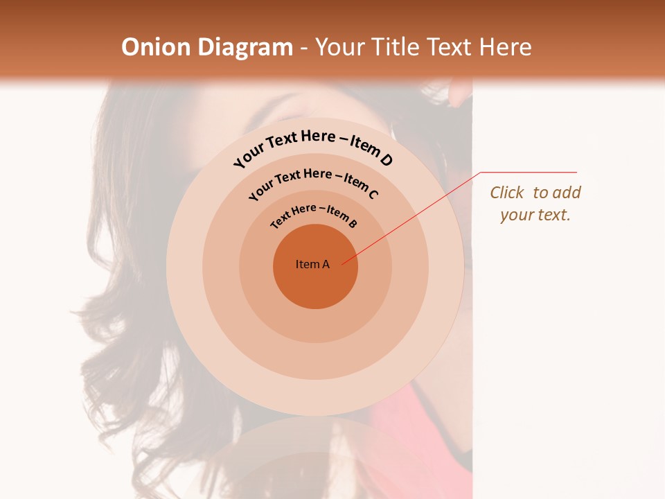 Woman Fun Head PowerPoint Template