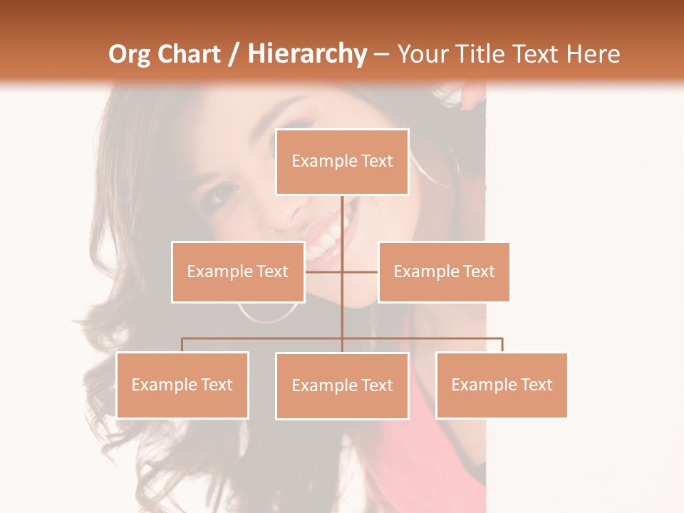 Woman Fun Head PowerPoint Template