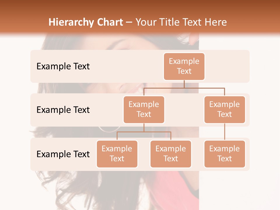 Woman Fun Head PowerPoint Template