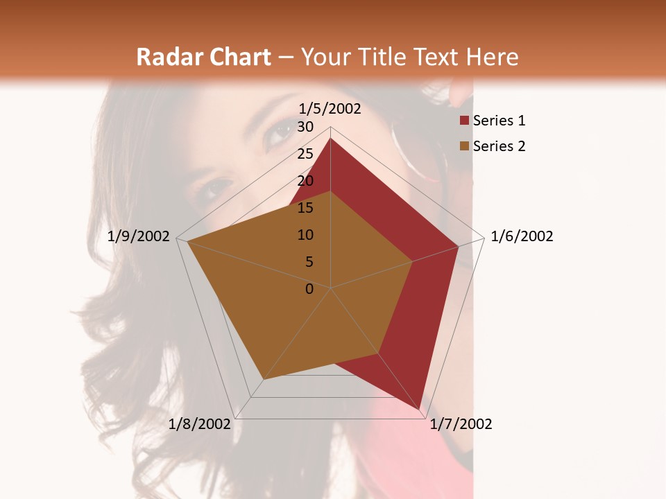 Woman Fun Head PowerPoint Template