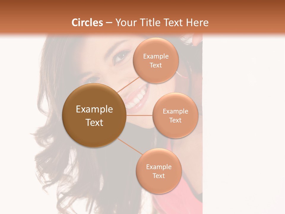 Woman Fun Head PowerPoint Template