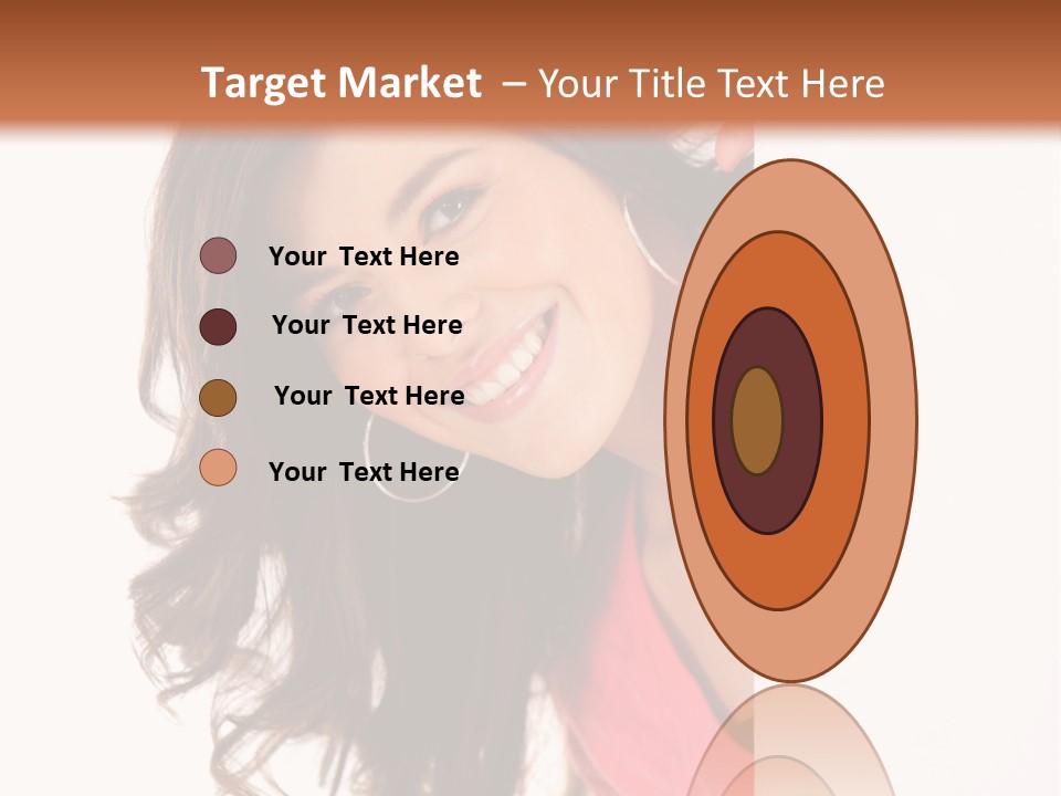 Woman Fun Head PowerPoint Template