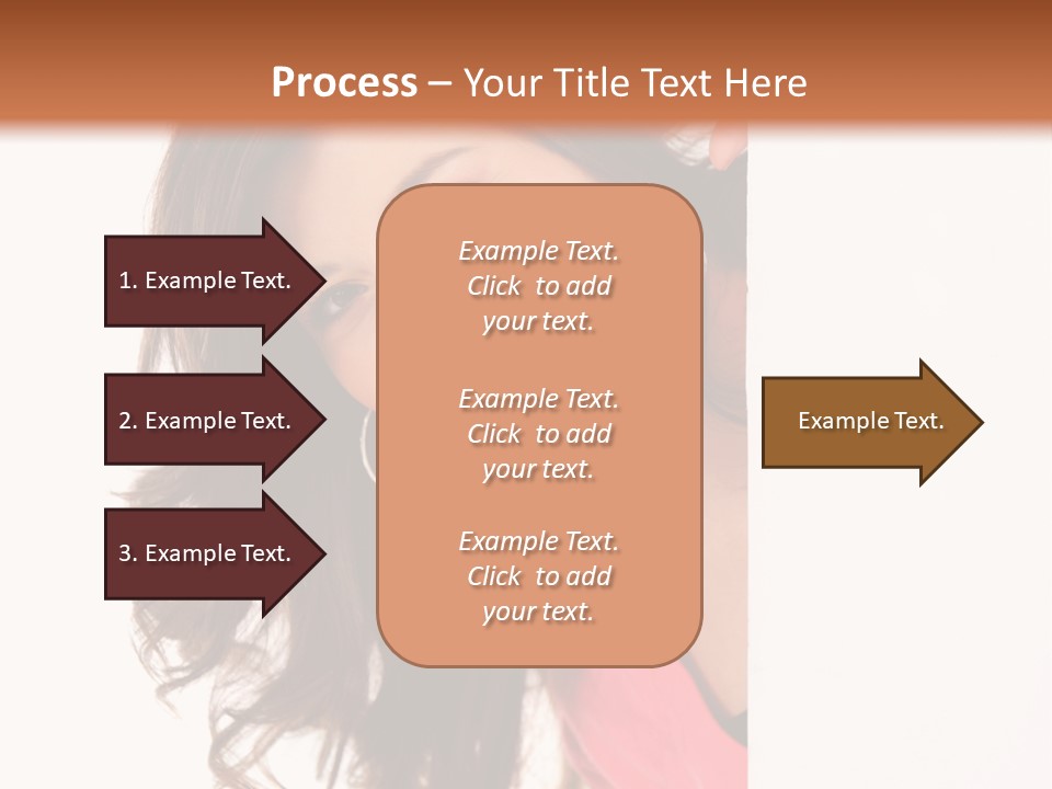 Woman Fun Head PowerPoint Template