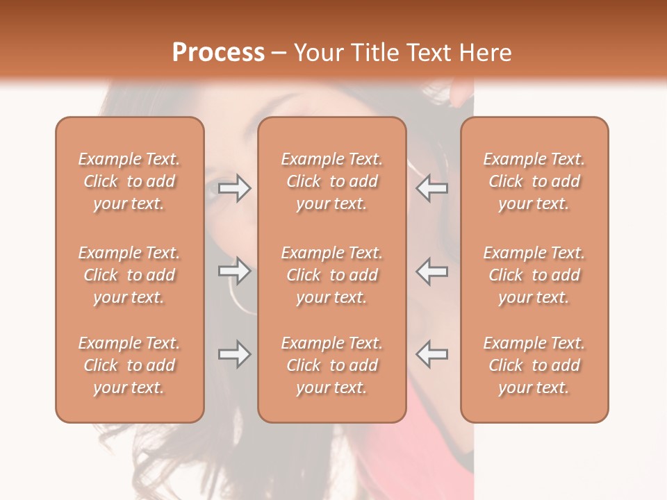 Woman Fun Head PowerPoint Template