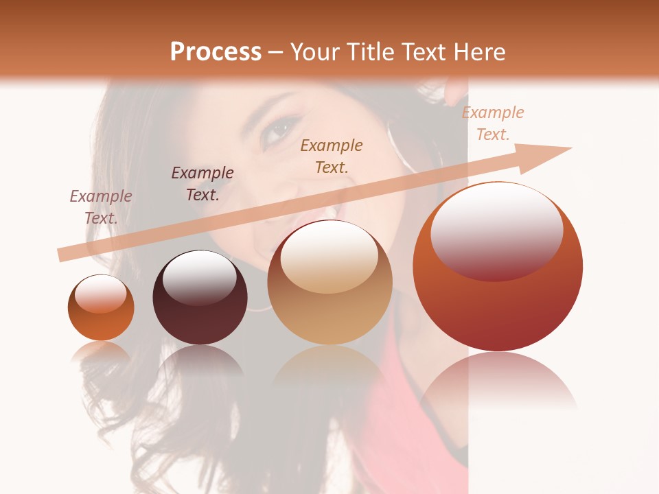 Woman Fun Head PowerPoint Template