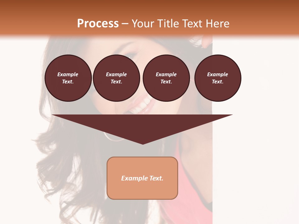 Woman Fun Head PowerPoint Template