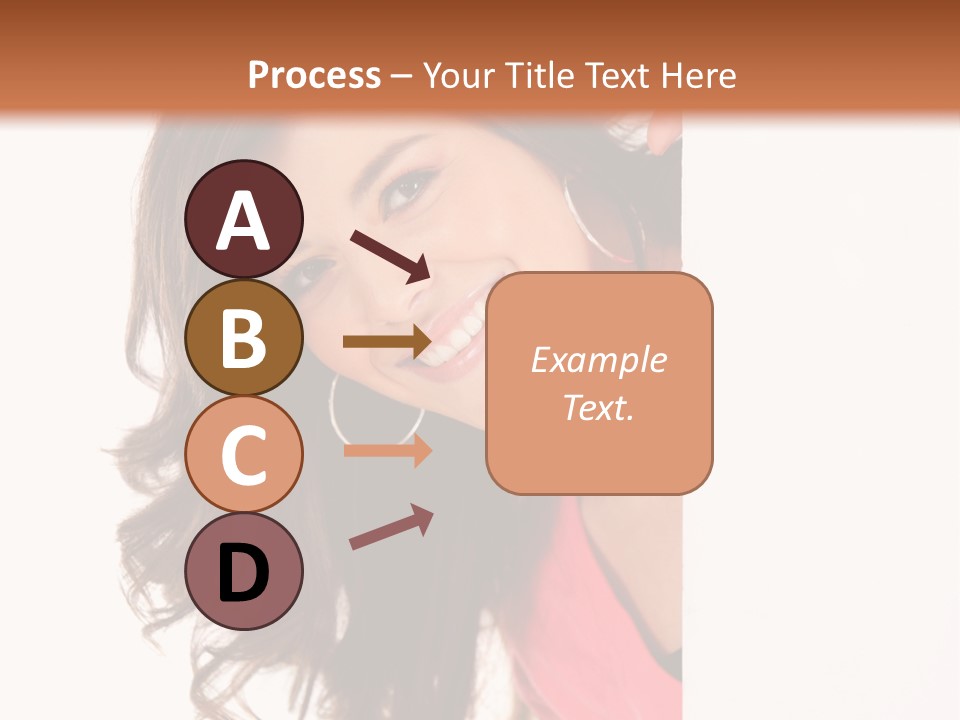 Woman Fun Head PowerPoint Template