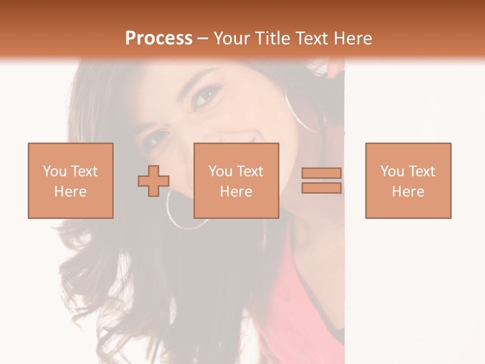 Woman Fun Head PowerPoint Template