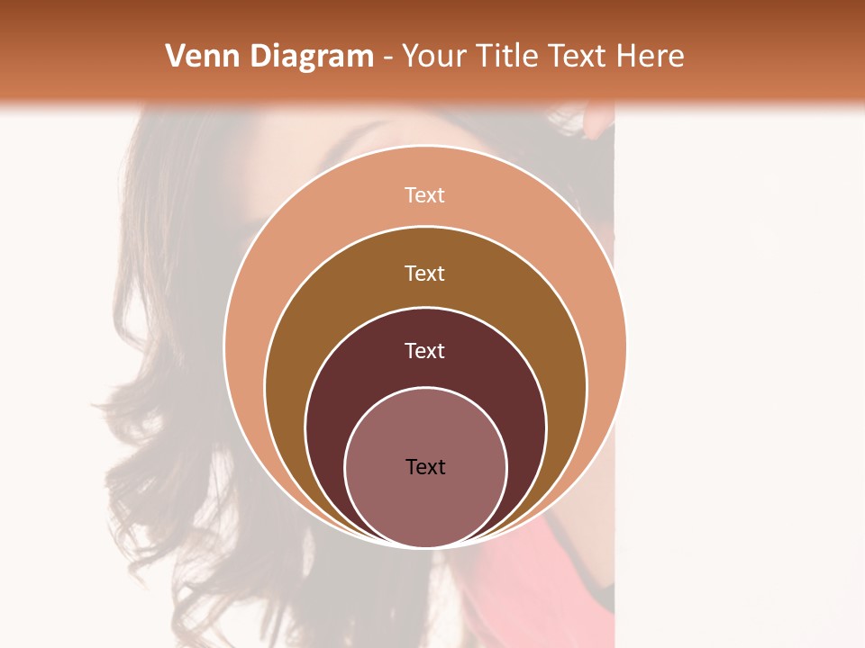 Woman Fun Head PowerPoint Template