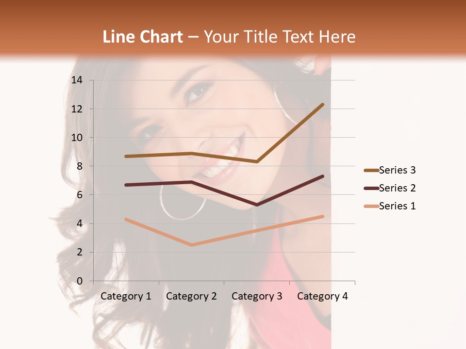 Woman Fun Head PowerPoint Template