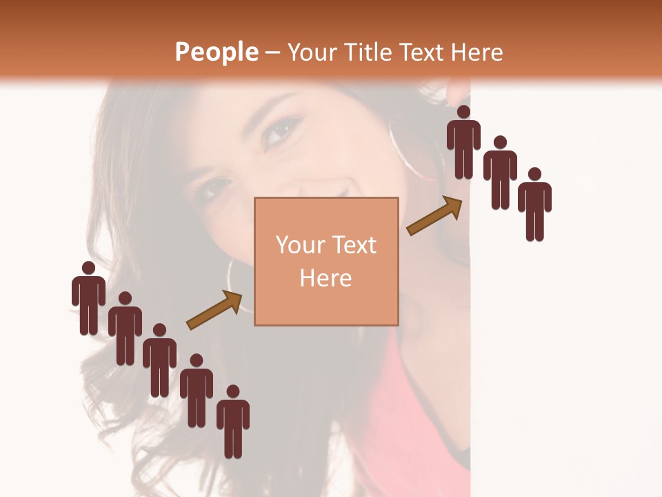 Woman Fun Head PowerPoint Template