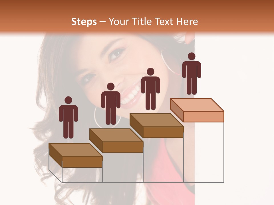 Woman Fun Head PowerPoint Template