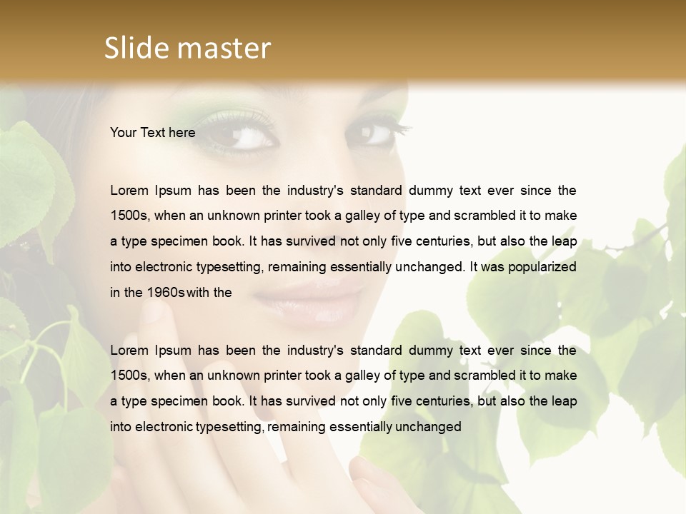 Youth Art Portrait PowerPoint Template