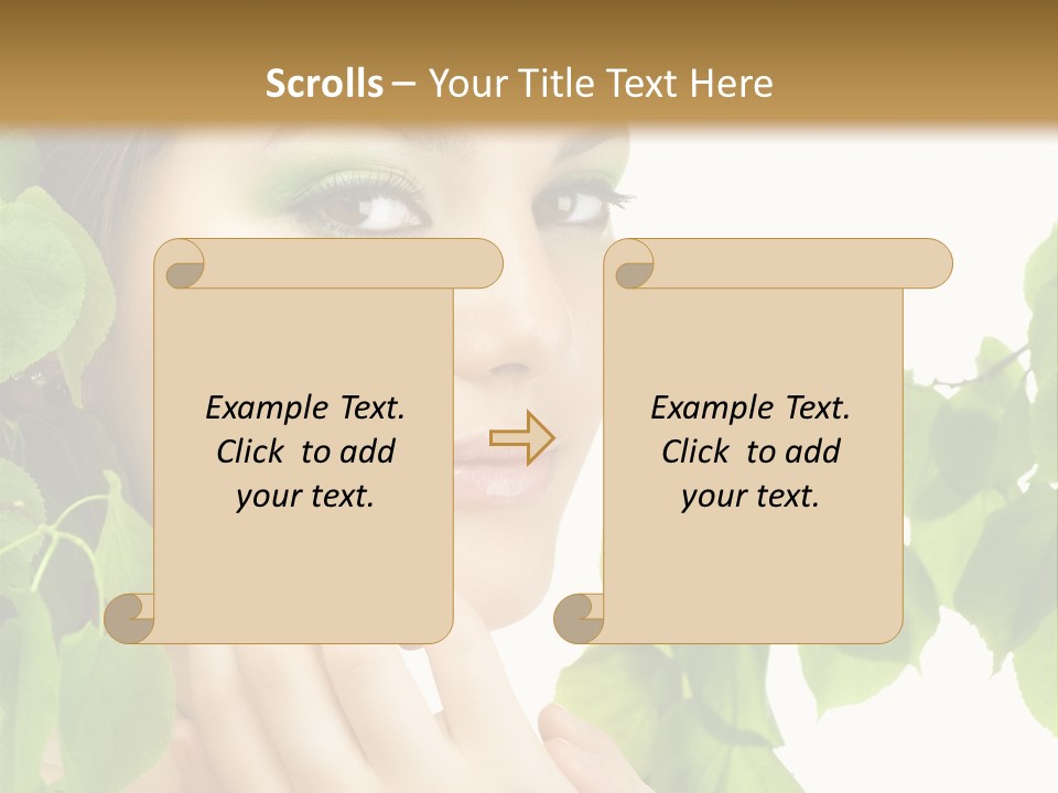 Youth Art Portrait PowerPoint Template