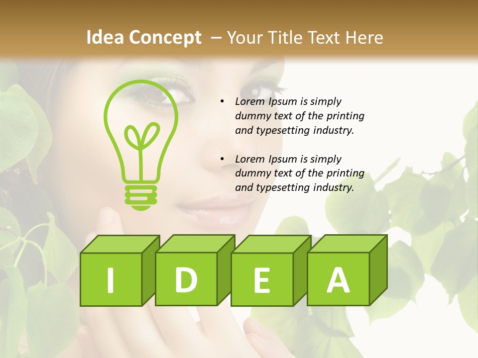 Youth Art Portrait PowerPoint Template