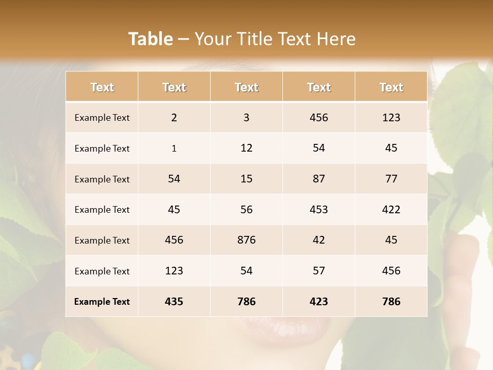 Natural Youth Green PowerPoint Template