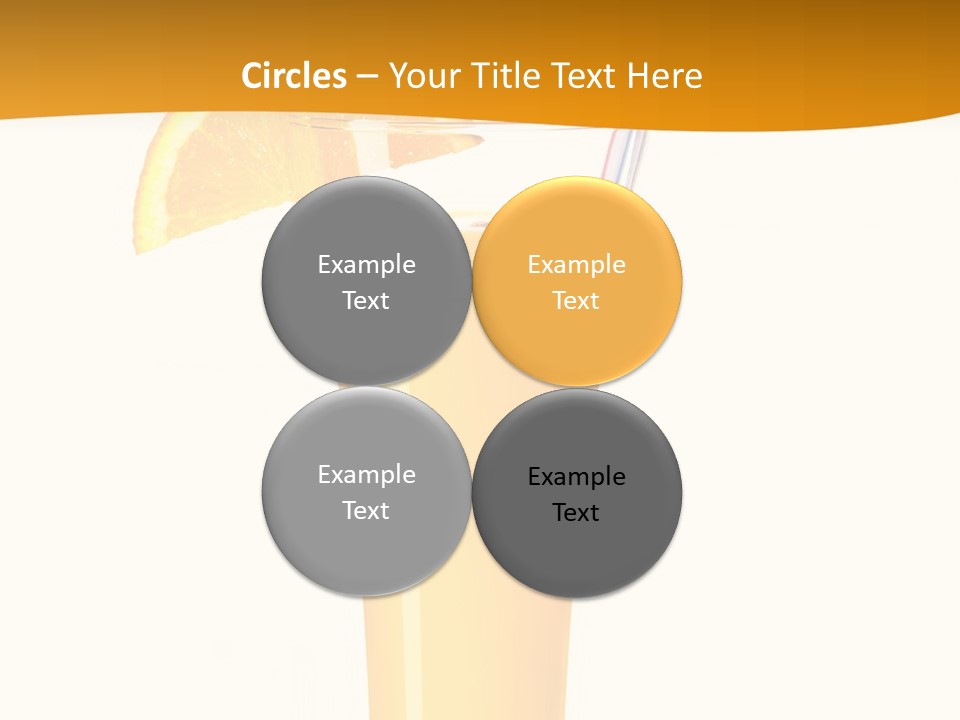 Half Dessert Slice PowerPoint Template
