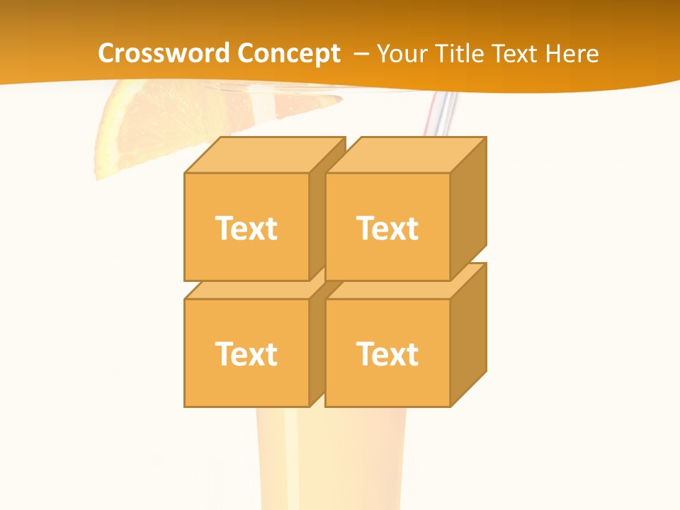 Half Dessert Slice PowerPoint Template