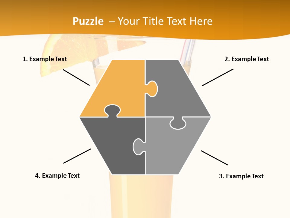 Half Dessert Slice PowerPoint Template