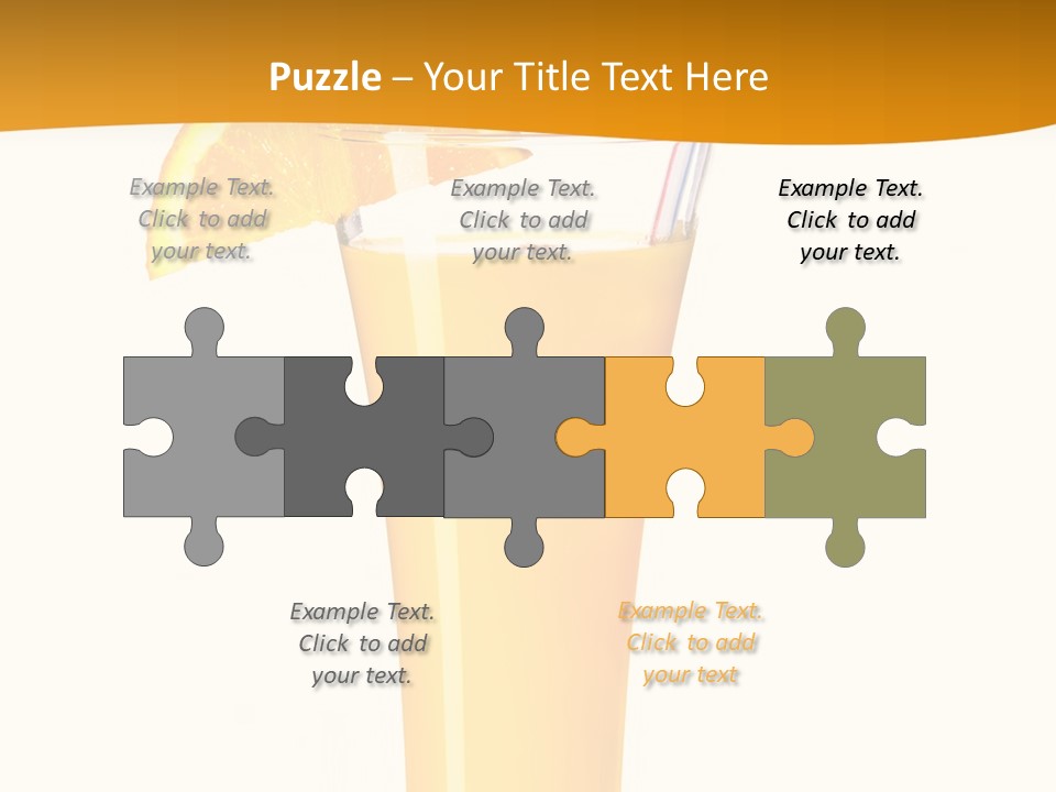Half Dessert Slice PowerPoint Template