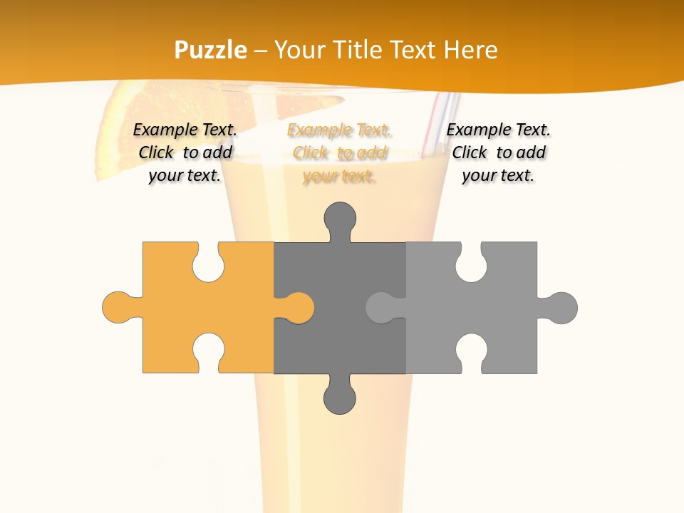 Half Dessert Slice PowerPoint Template