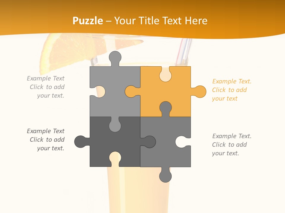 Half Dessert Slice PowerPoint Template