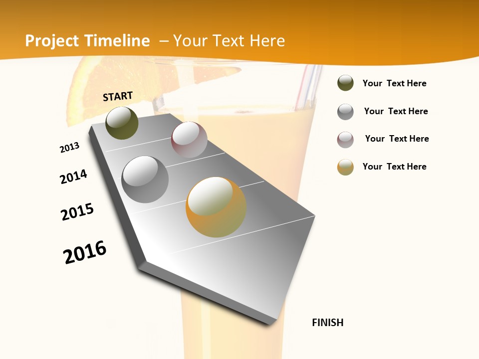 Half Dessert Slice PowerPoint Template