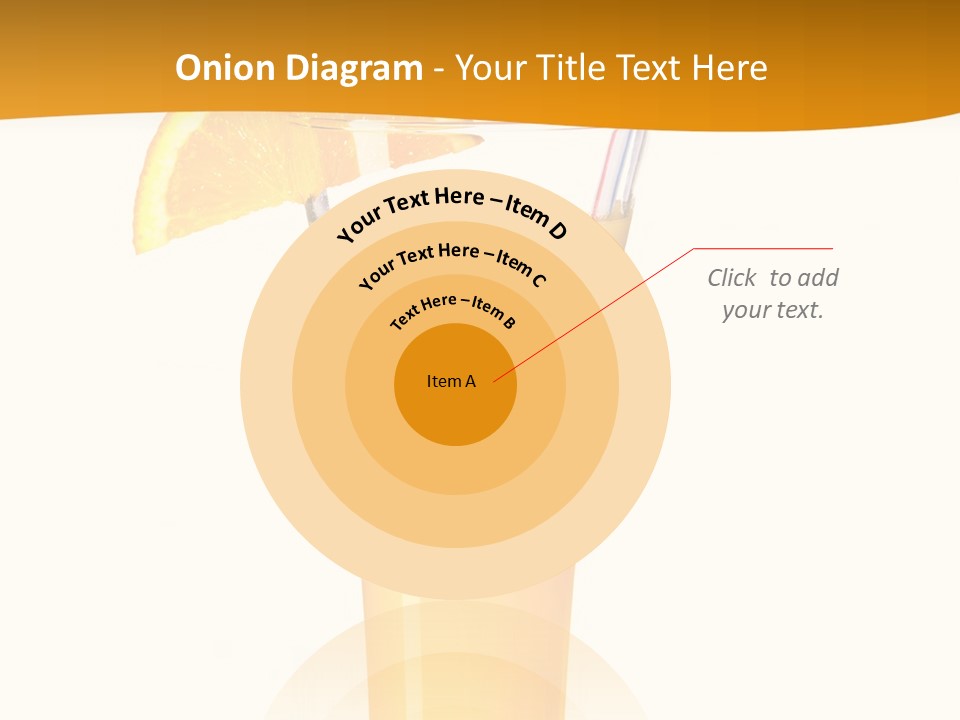 Half Dessert Slice PowerPoint Template