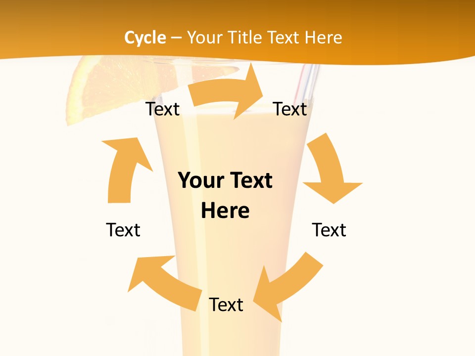 Half Dessert Slice PowerPoint Template