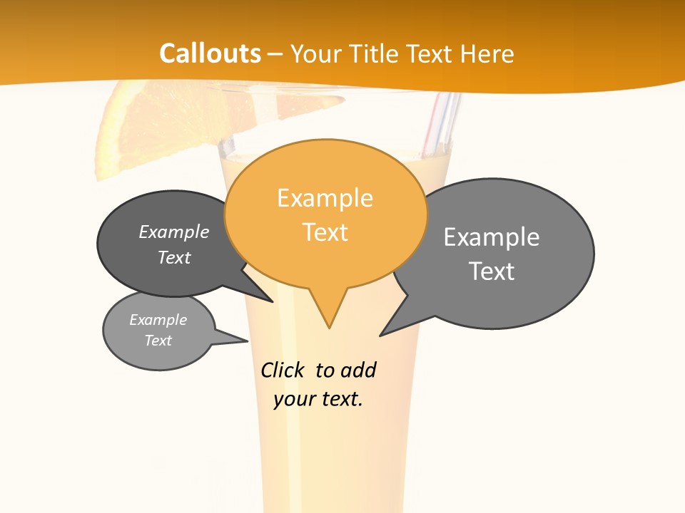 Half Dessert Slice PowerPoint Template