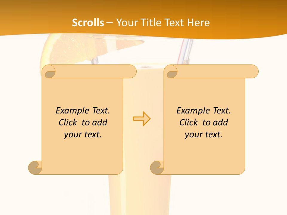 Half Dessert Slice PowerPoint Template