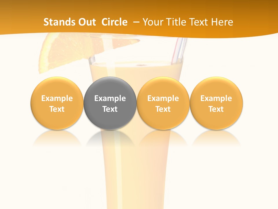 Half Dessert Slice PowerPoint Template