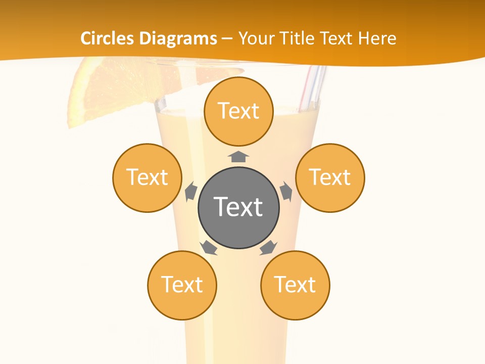 Half Dessert Slice PowerPoint Template