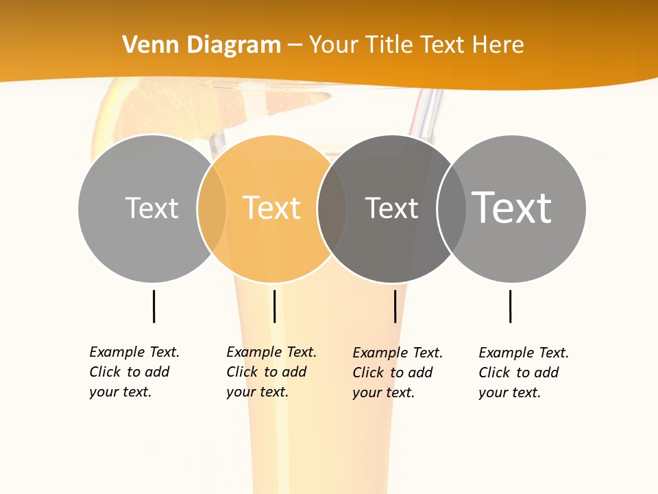 Half Dessert Slice PowerPoint Template