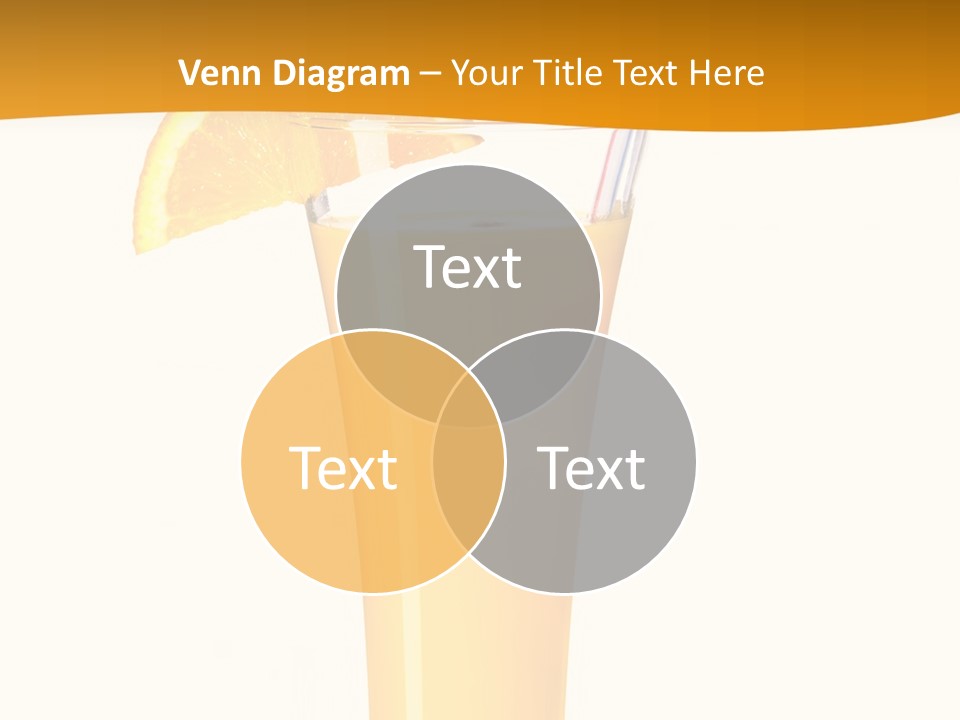 Half Dessert Slice PowerPoint Template