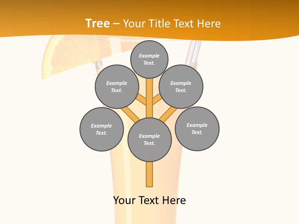 Half Dessert Slice PowerPoint Template