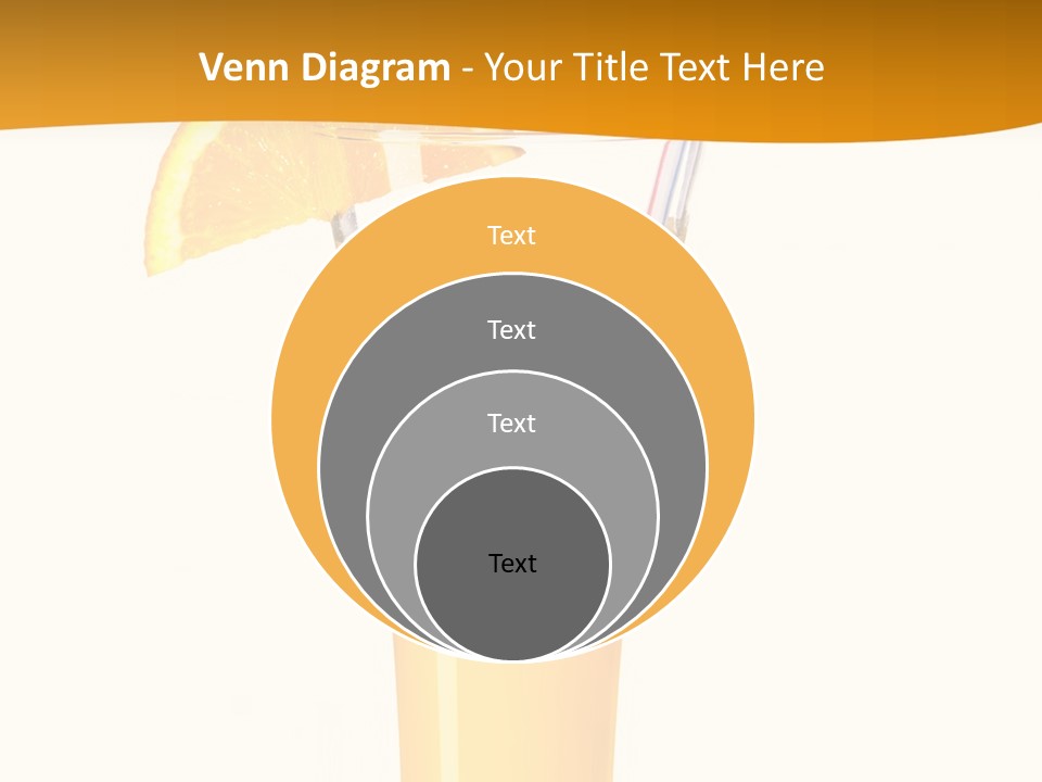 Half Dessert Slice PowerPoint Template