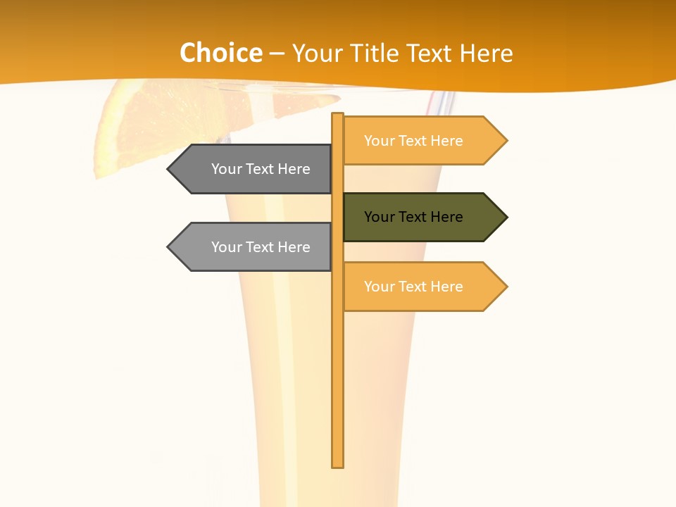 Half Dessert Slice PowerPoint Template