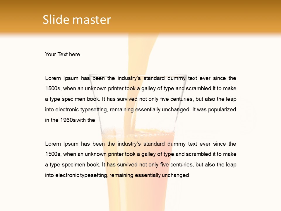 Nature Breakfast Beverage PowerPoint Template