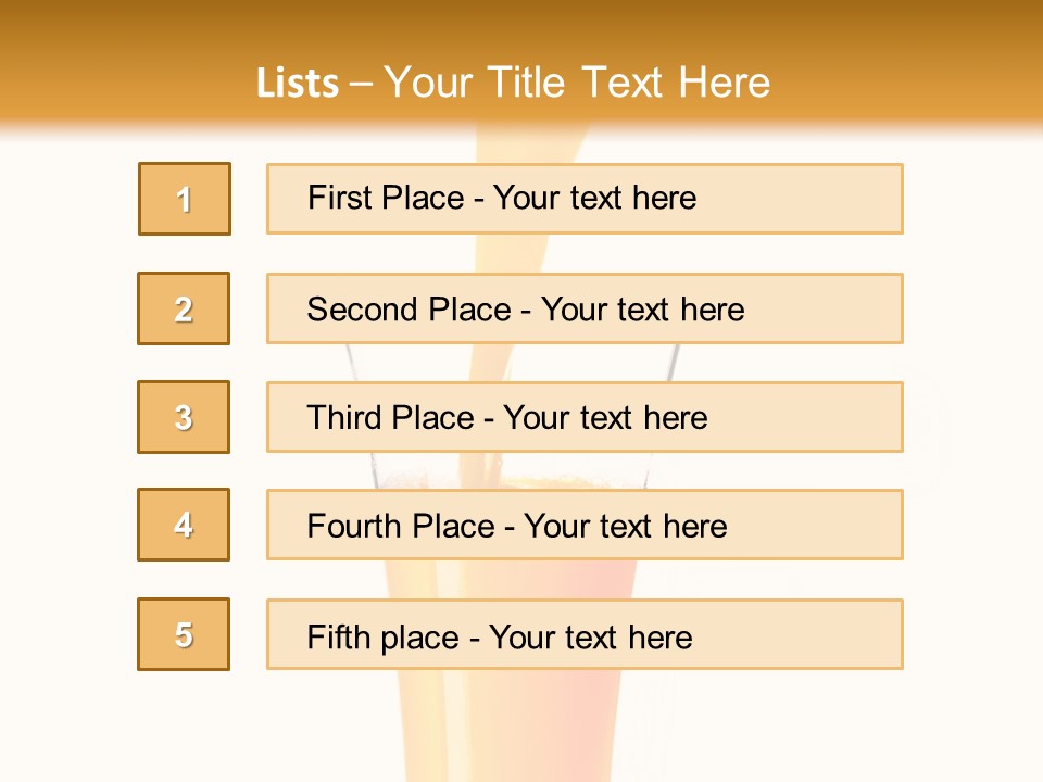 Nature Breakfast Beverage PowerPoint Template