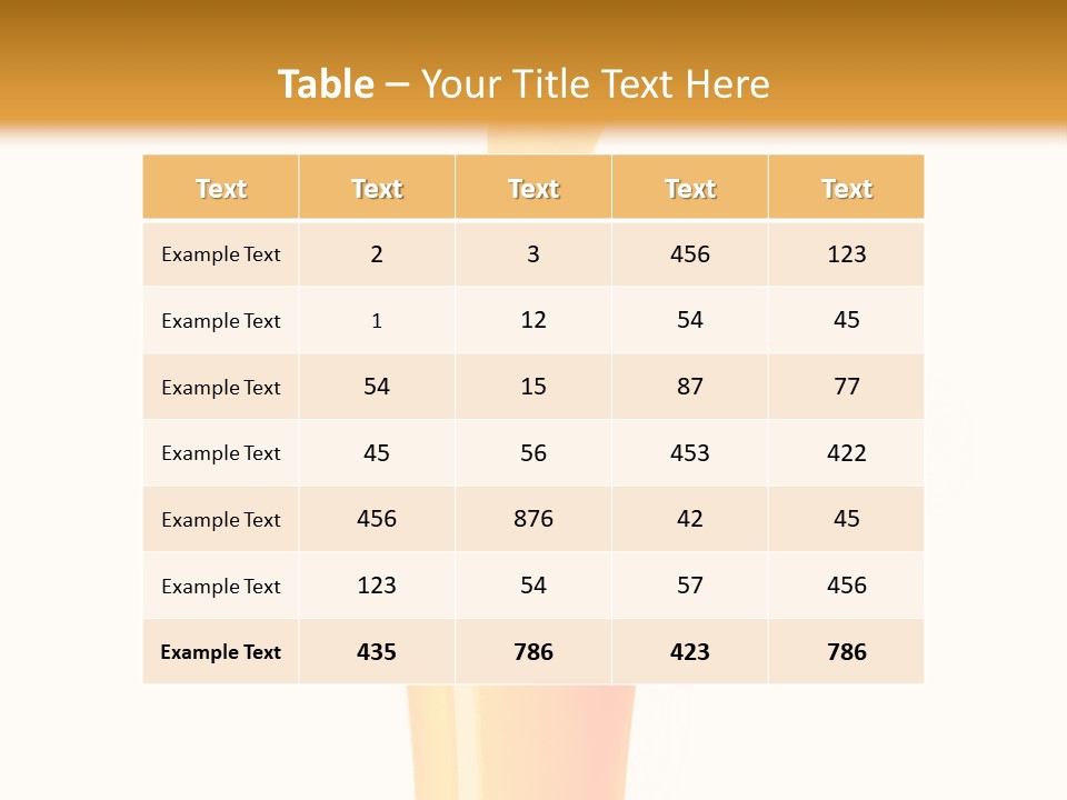 Nature Breakfast Beverage PowerPoint Template