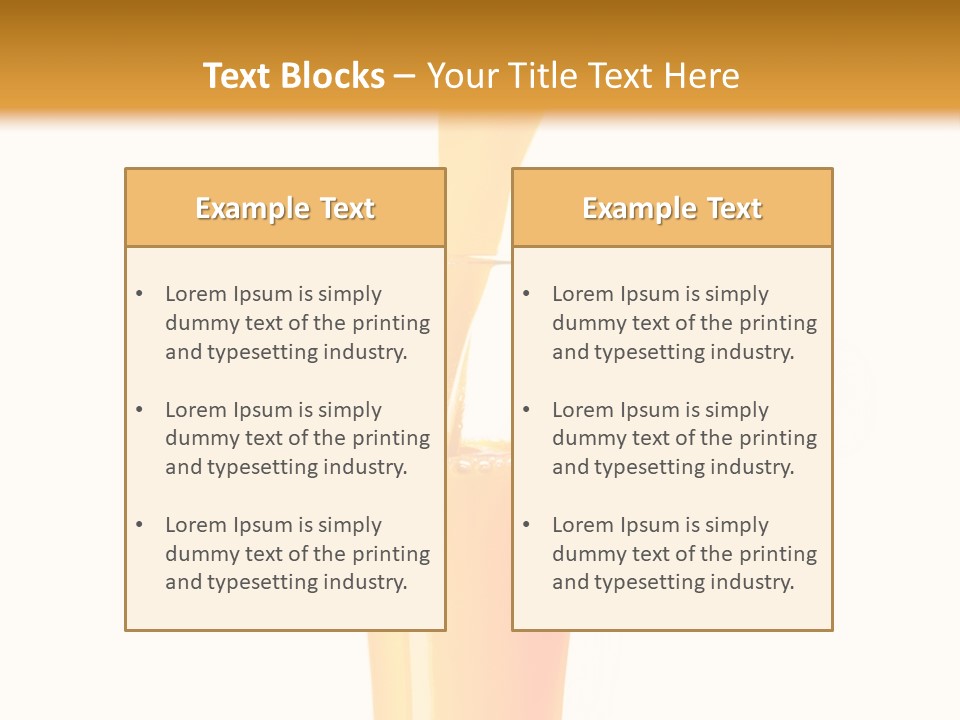 Nature Breakfast Beverage PowerPoint Template