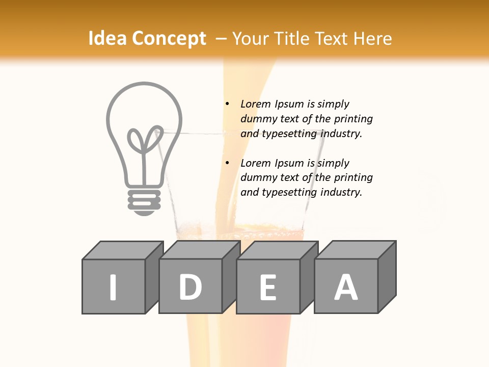 Nature Breakfast Beverage PowerPoint Template